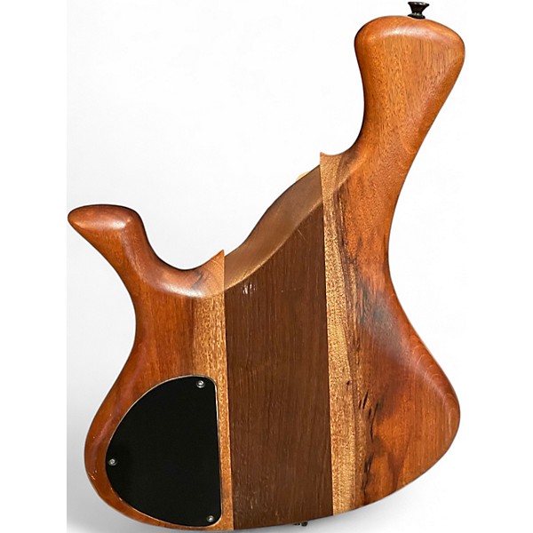 Used Ays Zero Model Natural Exotic Burl Electric Bass Guitar