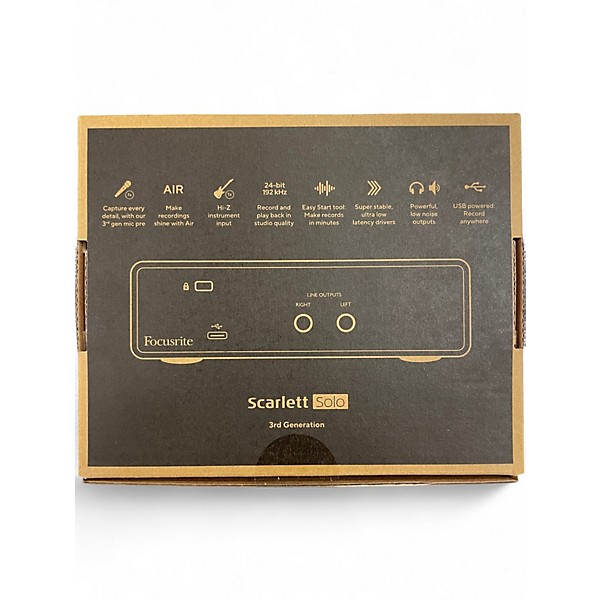 Used Focusrite Scarlett Solo Gen 3 Audio Interface