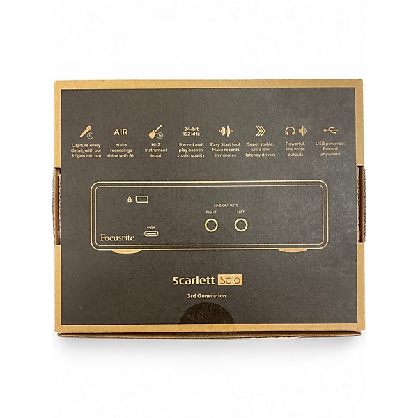 Used Focusrite Scarlett Solo Gen 3 Audio Interface