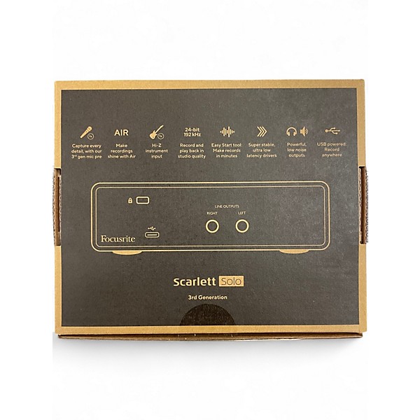 Used Focusrite Scarlett Solo Gen 3 Audio Interface