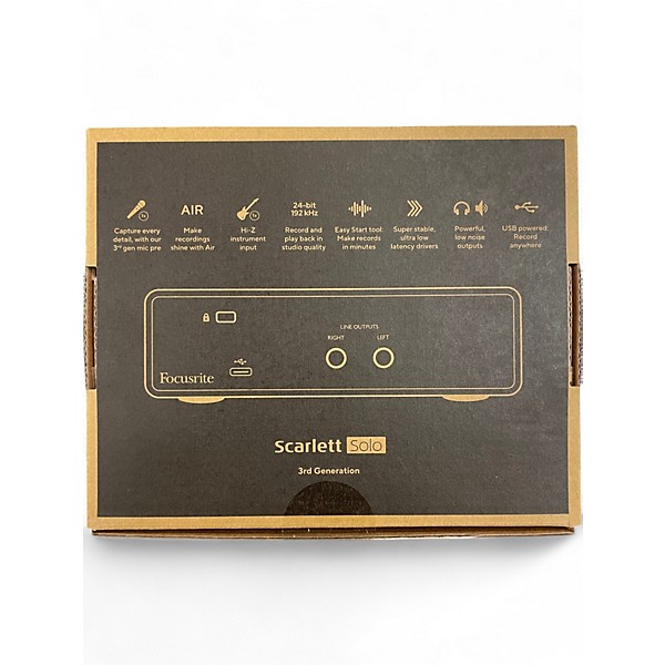 Used Focusrite Scarlett Solo Gen 3 Audio Interface