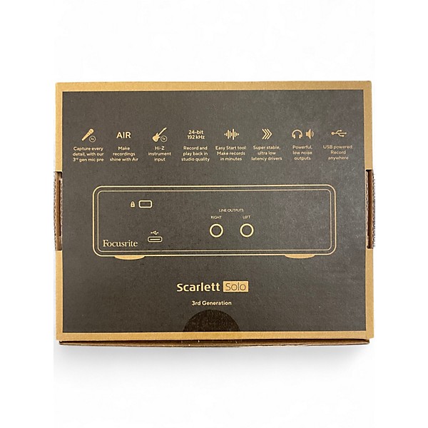 Used Focusrite Scarlett Solo Gen 3 Audio Interface