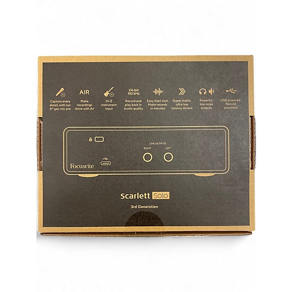 Used Focusrite Scarlett Solo Gen 3 Audio Interface
