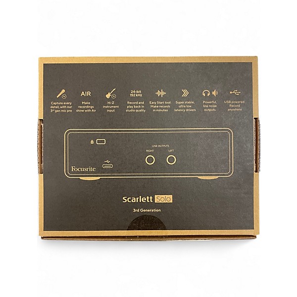 Used Focusrite Scarlett Solo Gen 3 Audio Interface