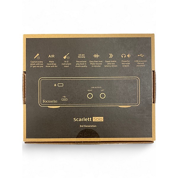 Used Focusrite Scarlett Solo Gen 3 Audio Interface