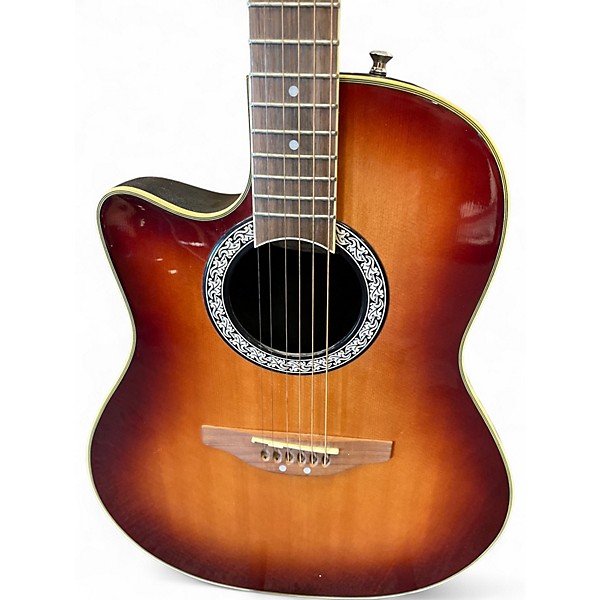 Used Ovation CELEBRITY LCC 047 Sunburst Acoustic Electric Guitar