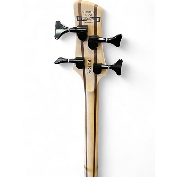 Used Ibanez SR300 Left Handed Black Electric Bass Guitar