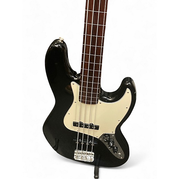 Used 2007 Fender Standard Fretless Jazz Bass Black Electric Bass Guitar