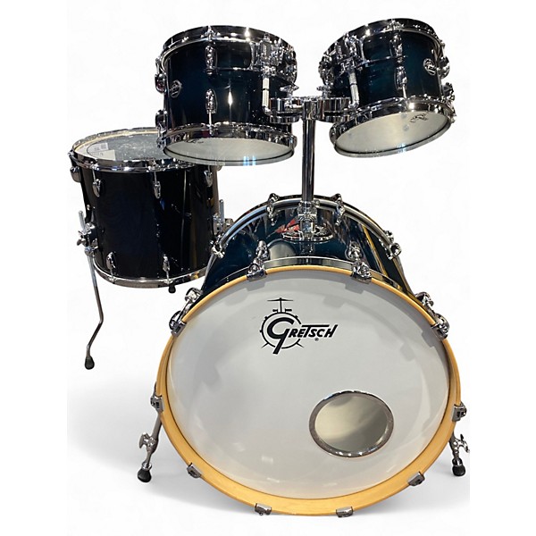 Used Gretsch Drums 4 Piece Renown RN1 Blue Burst Drum Kit