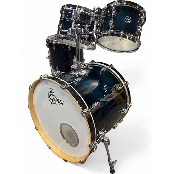Used Gretsch Drums 4 Piece Renown RN1 Blue Burst Drum Kit