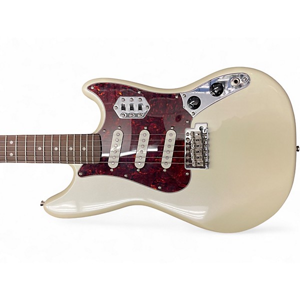 Used Squier PARANORMAL CYCLONE Pearl White Solid Body Electric Guitar