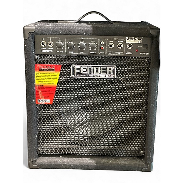 Used Fender Rumble 25 25W 1x10 Bass Combo Amp