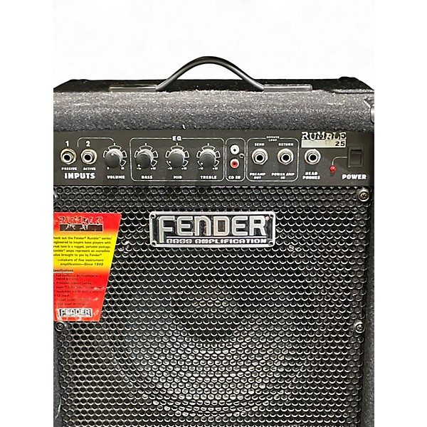 Used Fender Rumble 25 25W 1x10 Bass Combo Amp