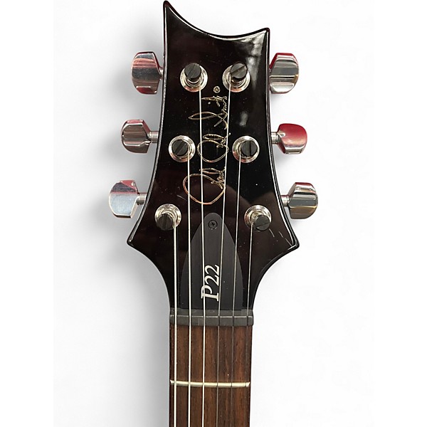 Used 2013 PRS P22 10 Top Green Fade Solid Body Electric Guitar