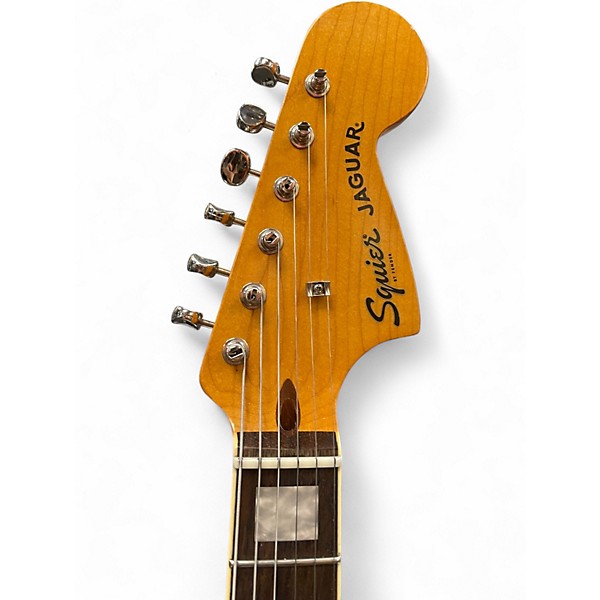 Used Squier Classic Vibe 70's Jaguar Black Solid Body Electric Guitar