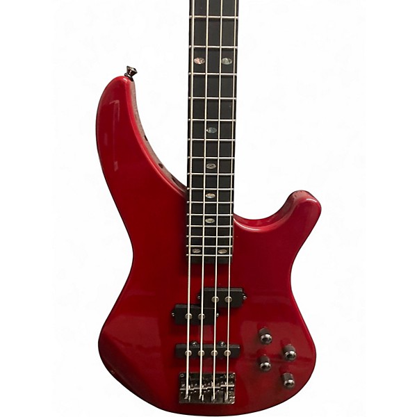 Used Mitchell MB200BR Red Electric Bass Guitar