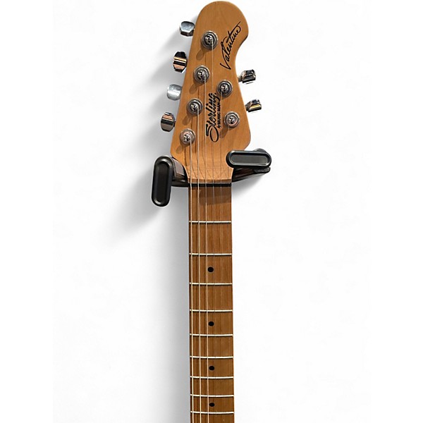 Used Sterling by Music Man Valentine Trans Buttermilk Solid Body Electric Guitar