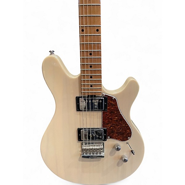 Used Sterling by Music Man Valentine Trans Buttermilk Solid Body Electric Guitar
