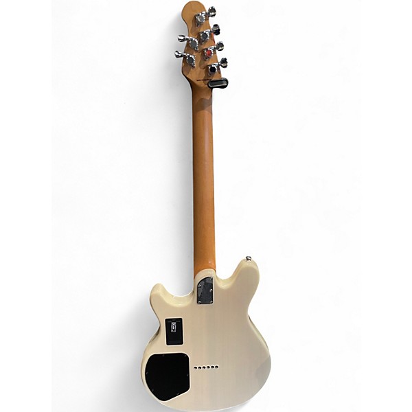 Used Sterling by Music Man Valentine Trans Buttermilk Solid Body Electric Guitar