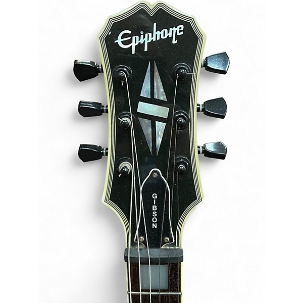 Used Epiphone Les Paul Custom Ebony Solid Body Electric Guitar