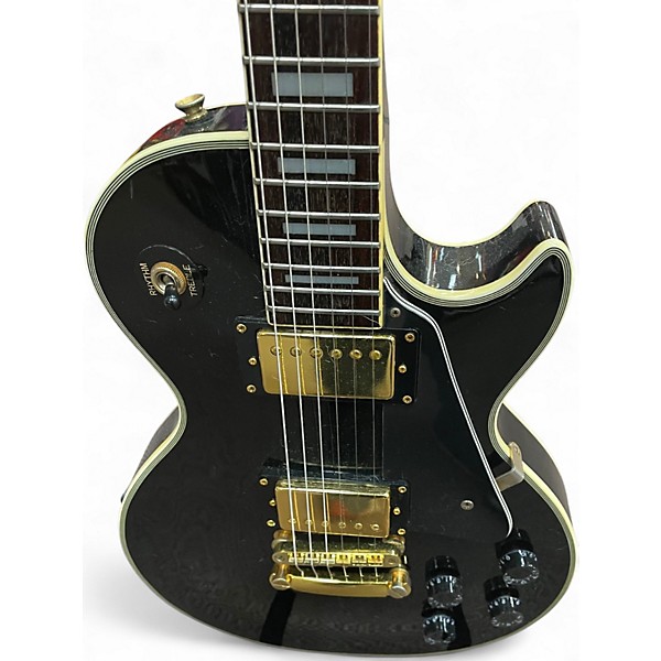 Used Epiphone Les Paul Custom Ebony Solid Body Electric Guitar