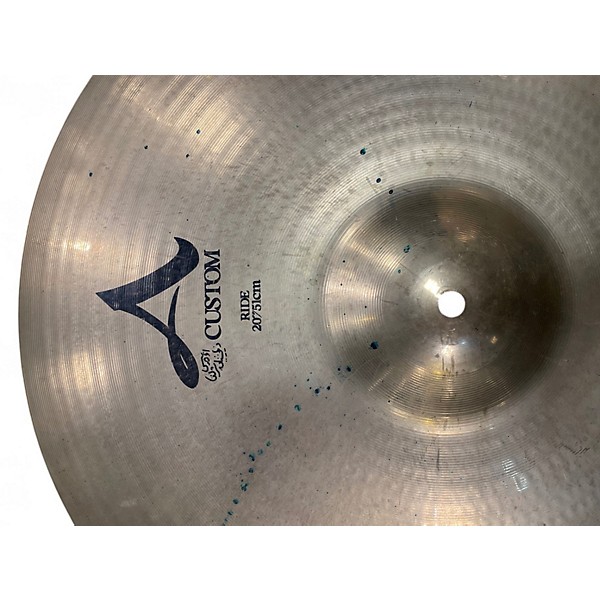 Used Zildjian 20in A Custom Ride Cymbal