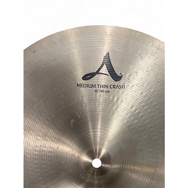 Used Zildjian 16in A Series Medium Thin Crash Cymbal
