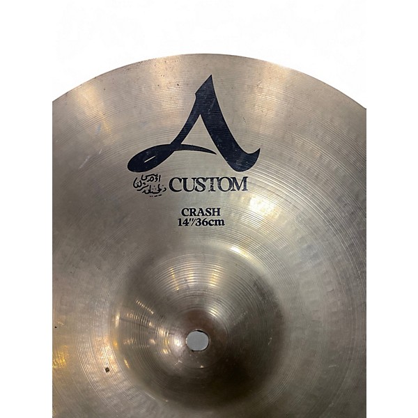 Used Zildjian 14in A Custom Crash Cymbal