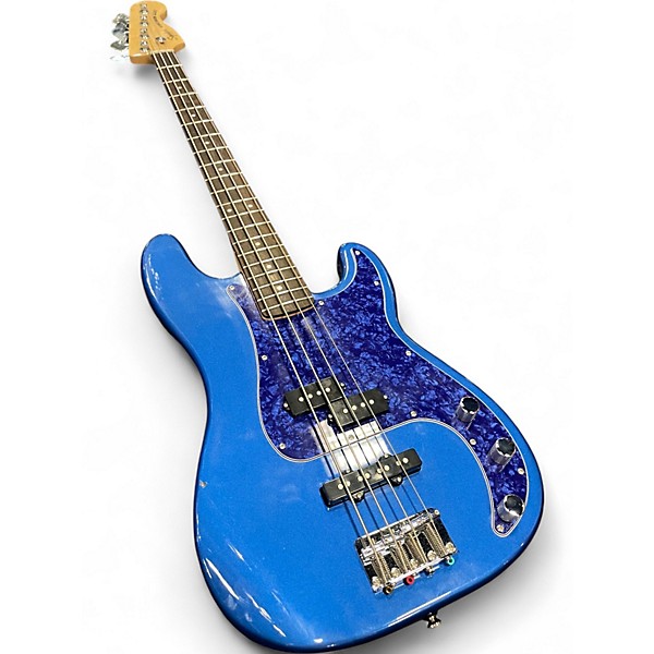 Used Squier Precision Bass Blue Electric Bass Guitar