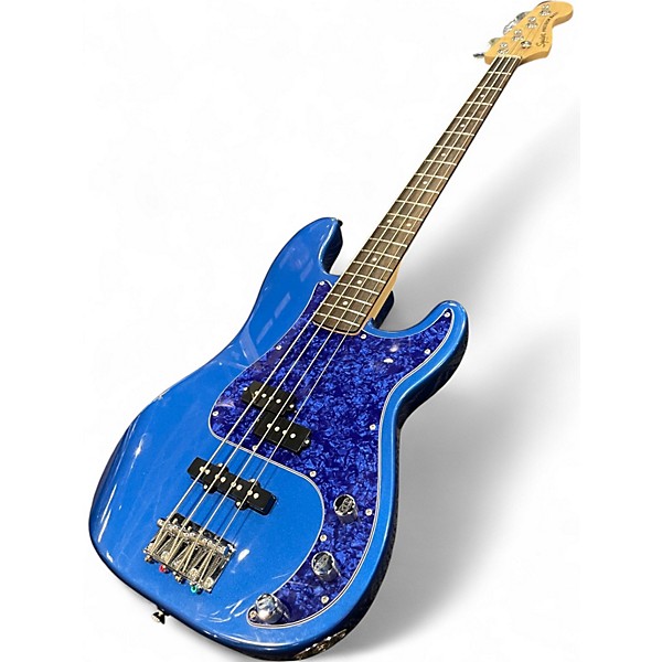 Used Squier Precision Bass Blue Electric Bass Guitar