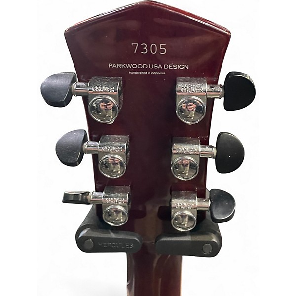 Used Parkwood pwh4 Natural burst Hollow Body Electric Guitar