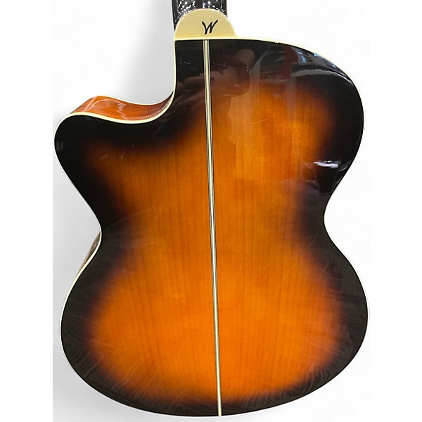 Used Washburn EA15ATB-A 2 Color Sunburst Acoustic Guitar