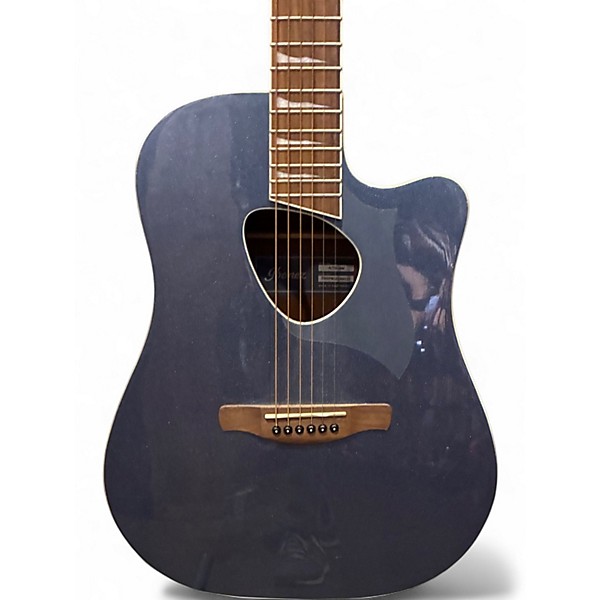 Used Ibanez ALT30 Altstar Ice Blue Metallic Acoustic Electric Guitar