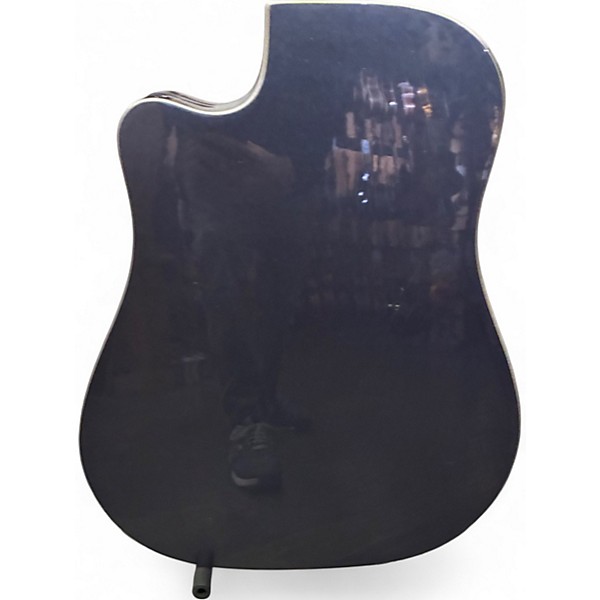 Used Ibanez ALT30 Altstar Ice Blue Metallic Acoustic Electric Guitar