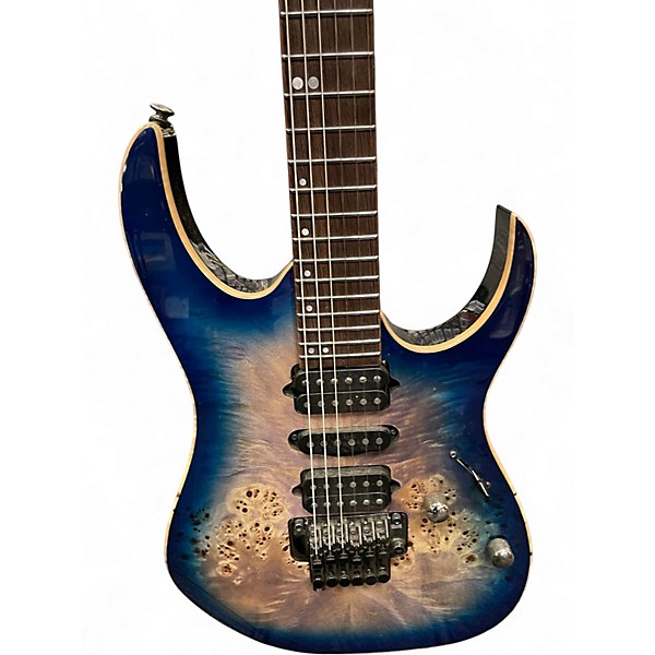 Used Ibanez RG1070 Blue Burst Solid Body Electric Guitar