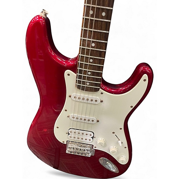 Used Squier Affinity Stratocaster HSS Red Solid Body Electric Guitar