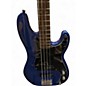 Used Squier Precision Bass BLUE Electric Bass Guitar
