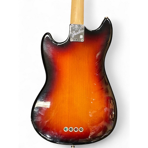 Used Fender American Performer Mustang Bass 3 Color Sunburst Electric Bass Guitar