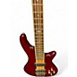 Used Schecter Guitar Research OMEN ELITE 5 Trans Red Electric Bass Guitar