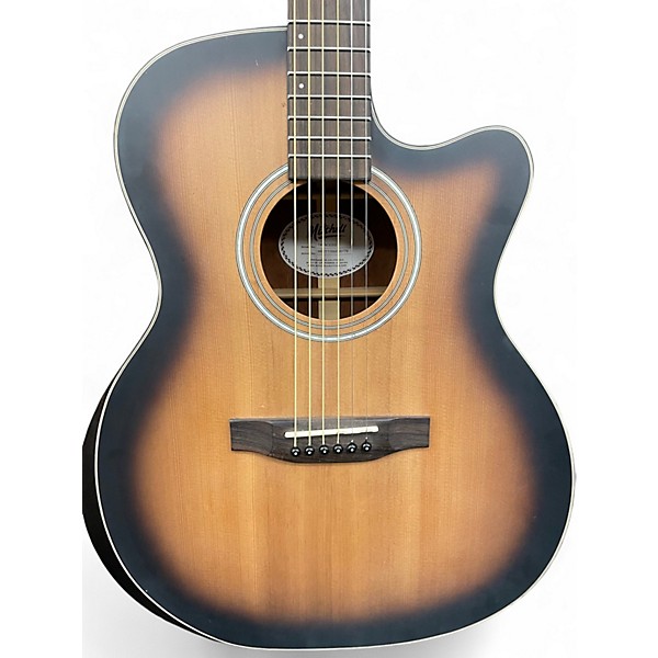 Used Mitchell T413CEBST 2 Color Sunburst Acoustic Electric Guitar