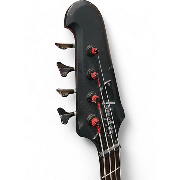 Used Epiphone Gothic Thunderbird IV Satin Black Electric Bass Guitar