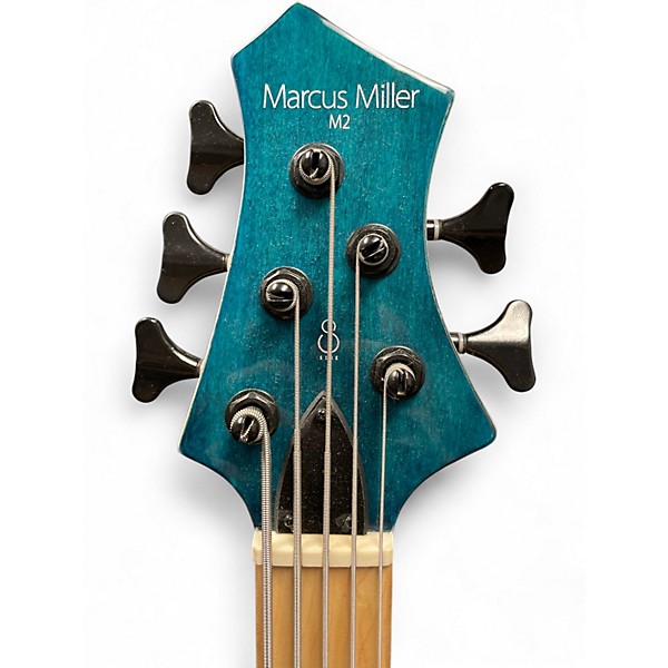 Used Sire Marcus Miller M2 5 String Trans Blue Electric Bass Guitar