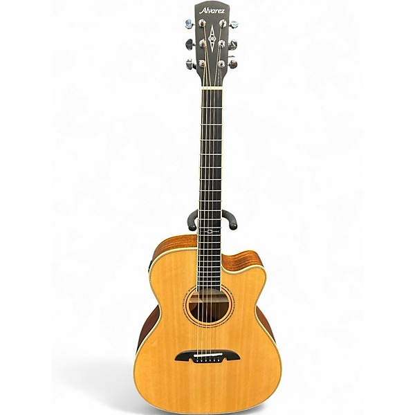 Used Alvarez AFH600CE Natural Acoustic Electric Guitar