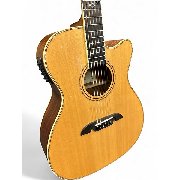 Used Alvarez AFH600CE Natural Acoustic Electric Guitar