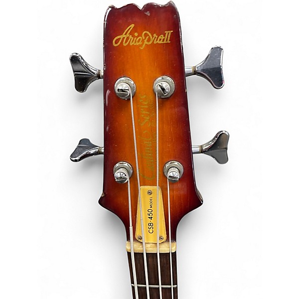 Vintage 1981 Aria CSB-450 cherry burst Electric Bass Guitar