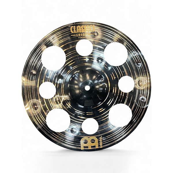 Used MEINL 14in dark trash crash Cymbal