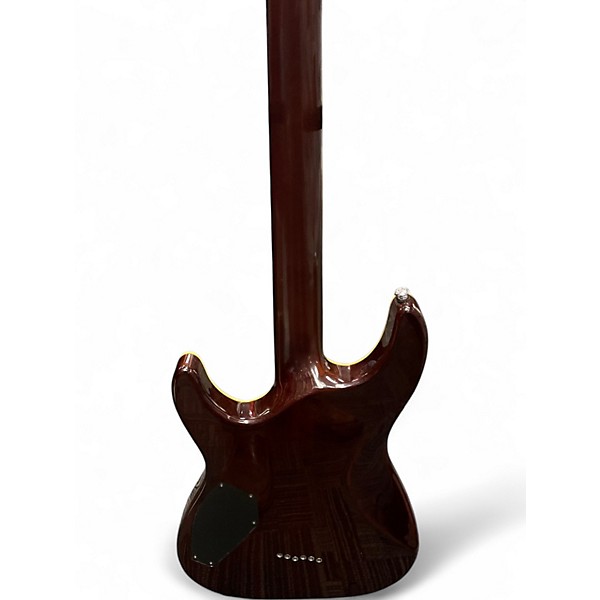 Used Schecter Guitar Research C1 Plus Trans Amber Solid Body Electric Guitar