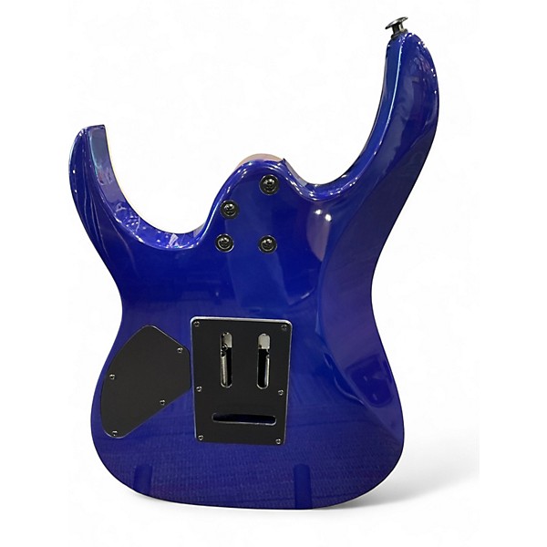 Used Ibanez GRG120QASP Blue Solid Body Electric Guitar