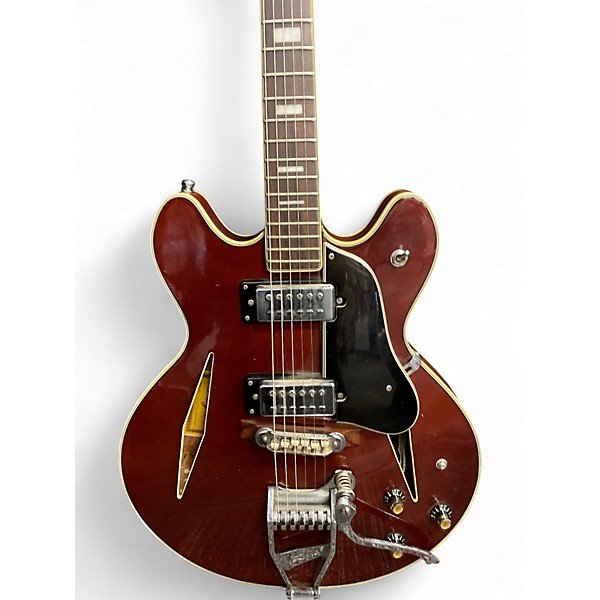 Used Lyle Hollow Body Burnt Sienna Hollow Body Electric Guitar