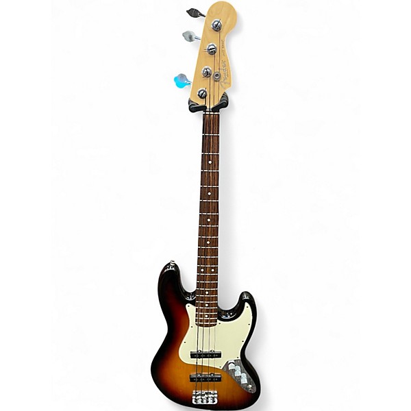 Used 2007 Fender American Standard Jazz Bass Sunburst Electric Bass Guitar